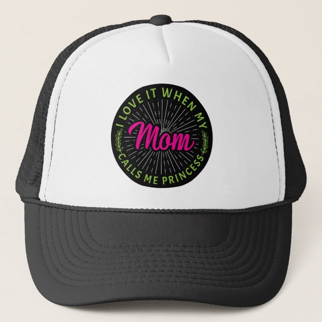 Casquette J'adore quand ma mère m'appelle Princesse-95105 (Devant)