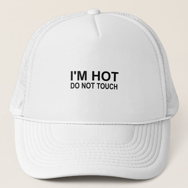 Casquette J'ai chaud Ne pas toucher (Devant)