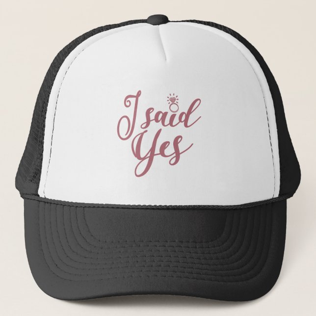 Casquette J'Ai Dit Oui - Bachelorette Mariage (Devant)