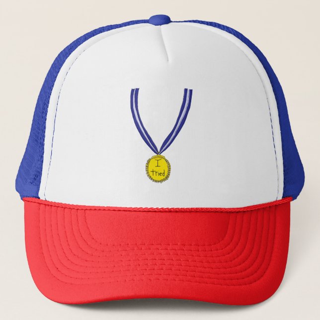 Casquette J'ai essayé la médaille (Devant)