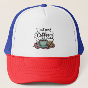 Casquette J'ai juste besoin de café et de Crochet