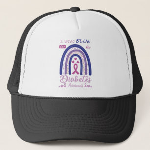 Casquette j'ai le bleu pour le diabète awearenes