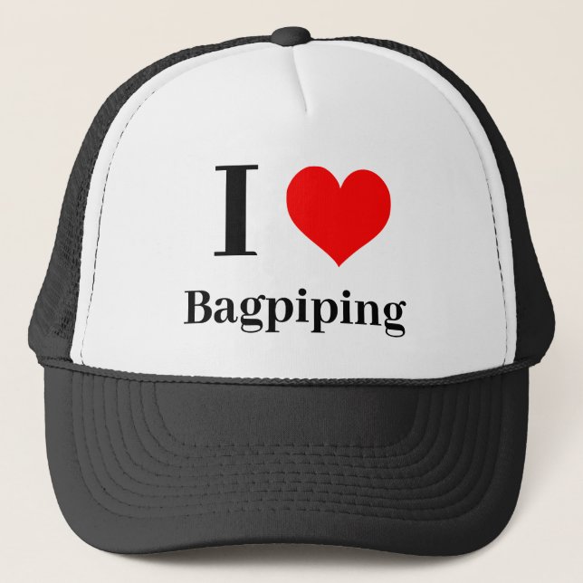 Casquette J'ai le coeur Bagpier (Devant)