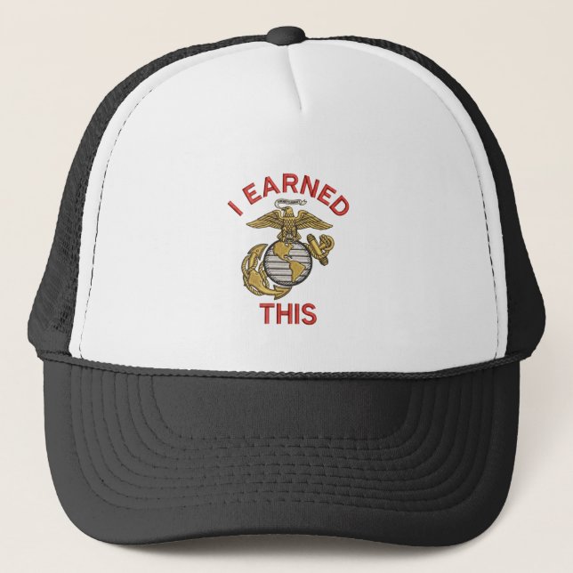 Casquette J'ai mérité ce capuchon d'aigle de la marine (Devant)