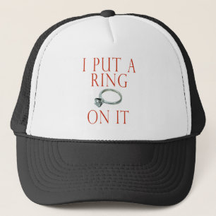 Casquette J'ai mis une bague sur le Fiançailles Groom
