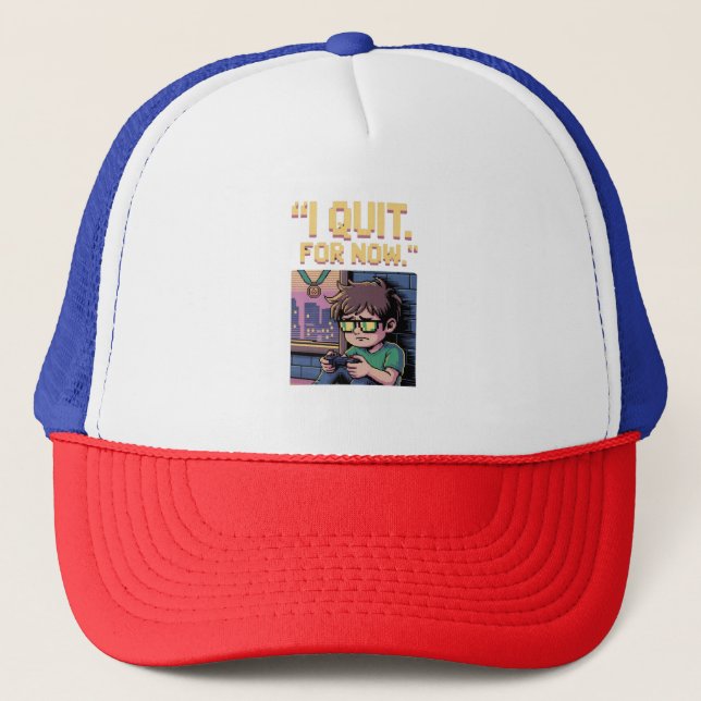 CASQUETTE J'AI QUITTÉ. POUR L'INSTANT.' (Devant)