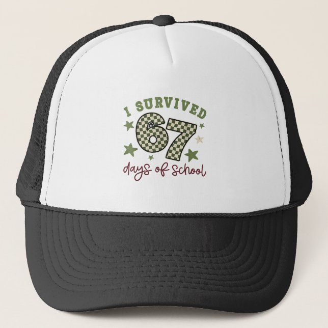 Casquette J'ai survécu 67 jours d'élèves professeurs Six (Devant)