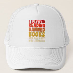 Casquette J'Ai Survécu À La Lecture Interdits Livres Drôle C