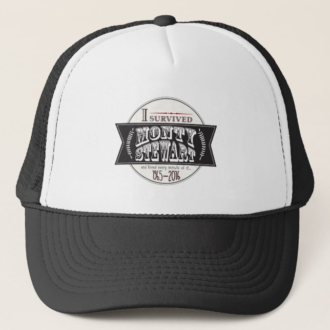 Casquette J'ai survécu à Monty Stewart… (Devant)