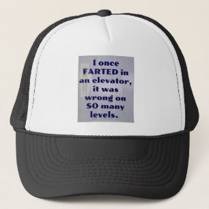 Casquette J'ai une fois AGRIT dans un ascenseur, Fart Joke,