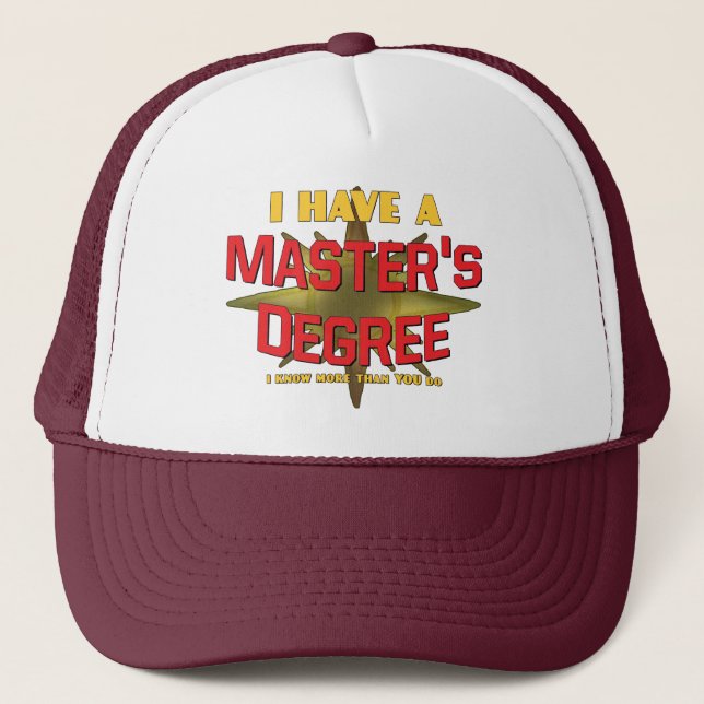 Casquette J'ai une maîtrise ! (Devant)