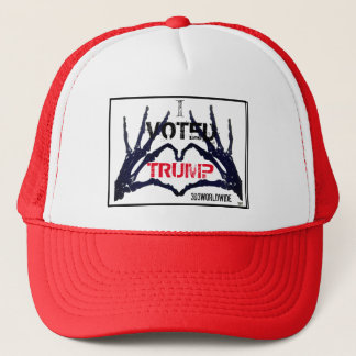 Casquette "J'AI VOTÉ POUR TRUMP" Crâne Mains Lui & Elle