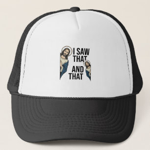 Casquette J'ai vu ce Jésus drôle qui regarde discrètement De