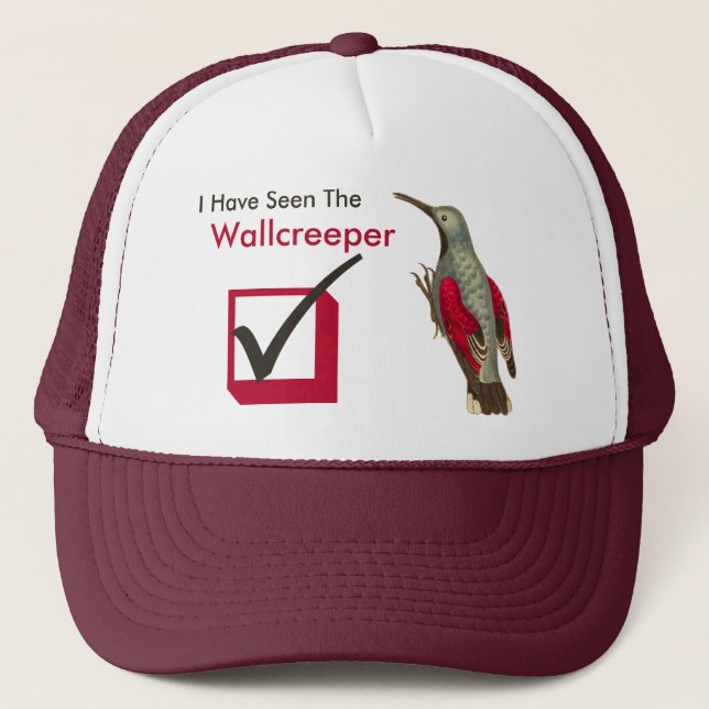 Casquette J'ai vu la case à cocher du Birder de Wallcreeper (Devant)