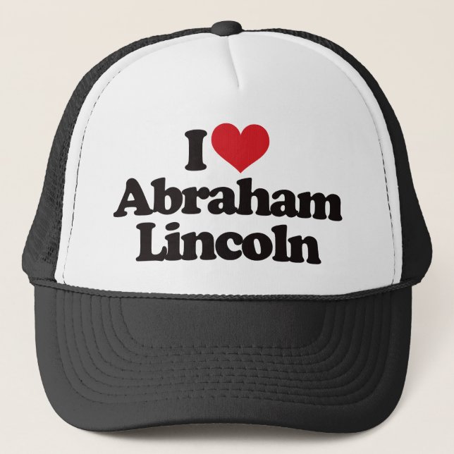 Casquette J'aime Abraham Lincoln (Devant)