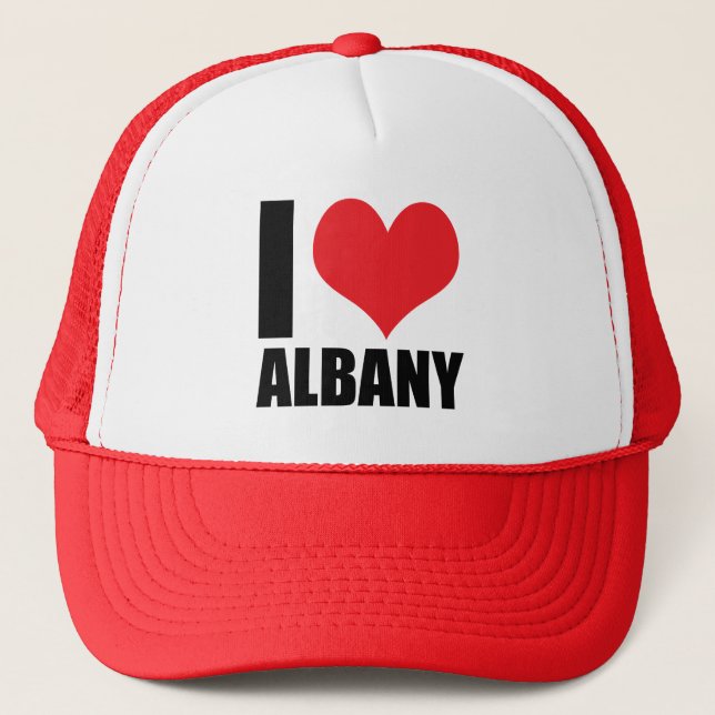 Casquette J'aime Albany (Devant)