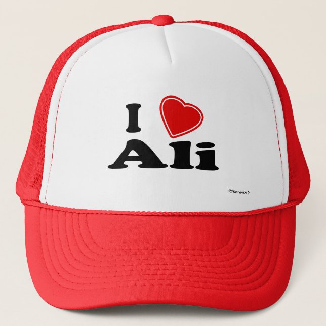 Casquette J'aime Ali (Devant)