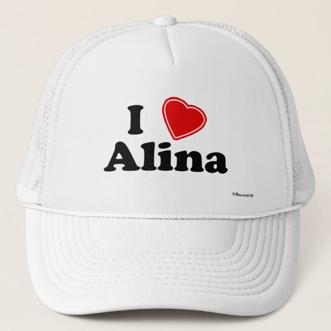 Casquette J'aime Alina (Devant)