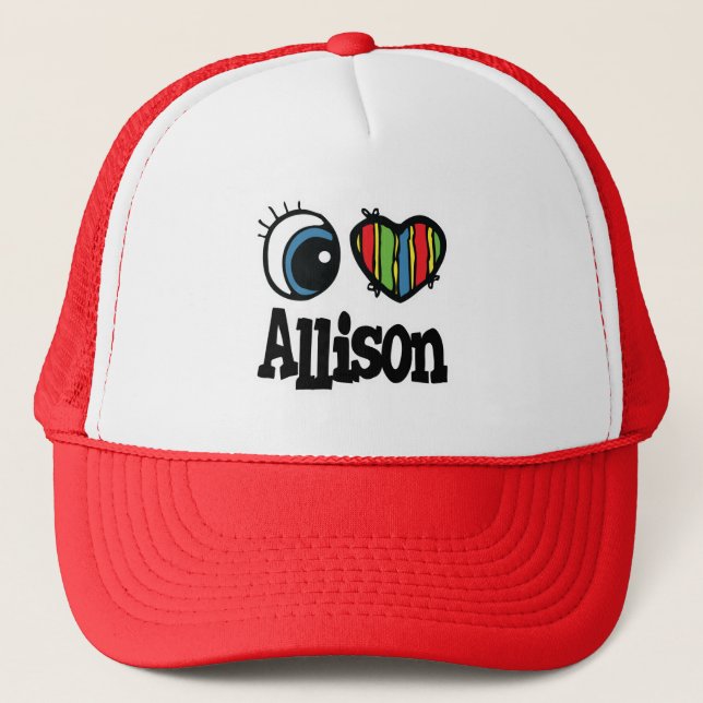 Casquette J'aime Allison (Devant)
