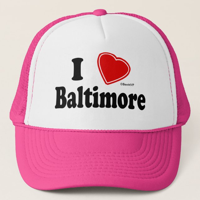 Casquette J'aime Baltimore (Devant)