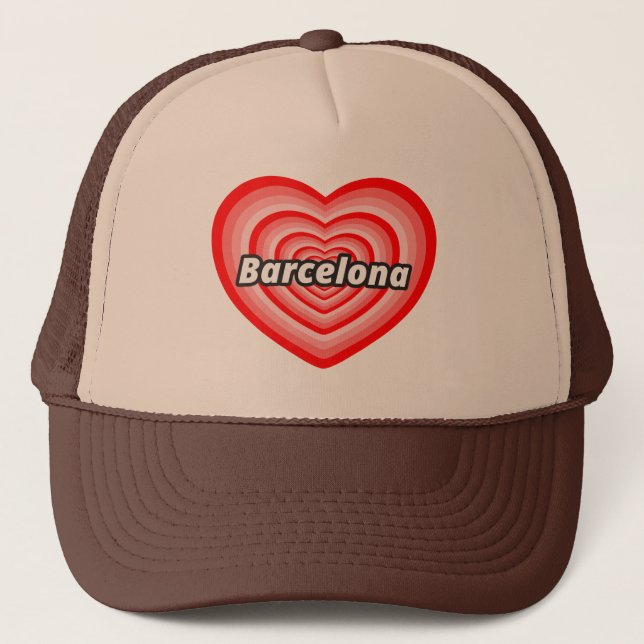 Casquette J'aime Barcelone (Devant)