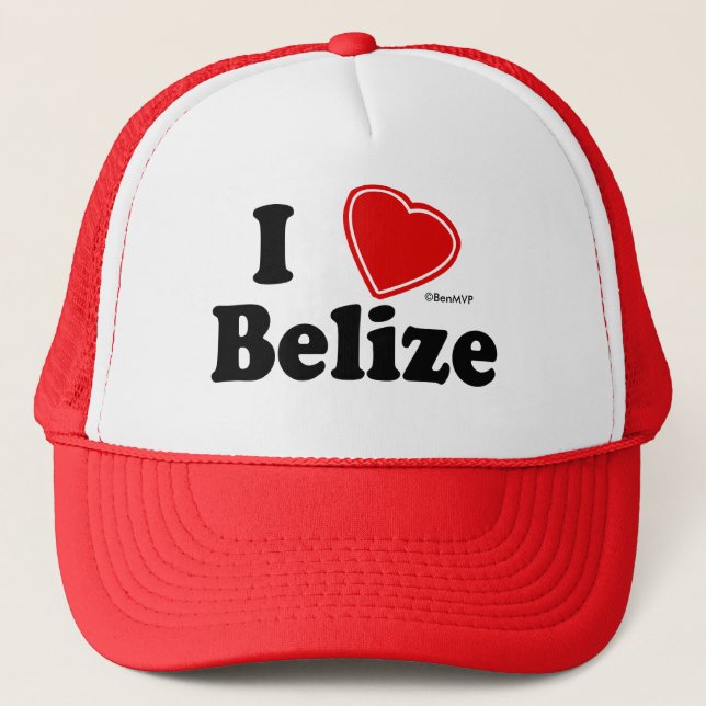 Casquette J'aime Belize (Devant)