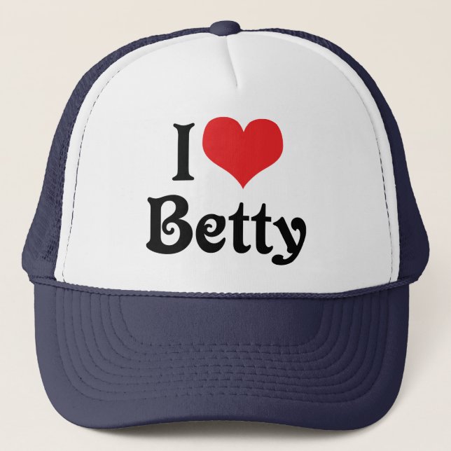 Casquette J'aime Betty (Devant)