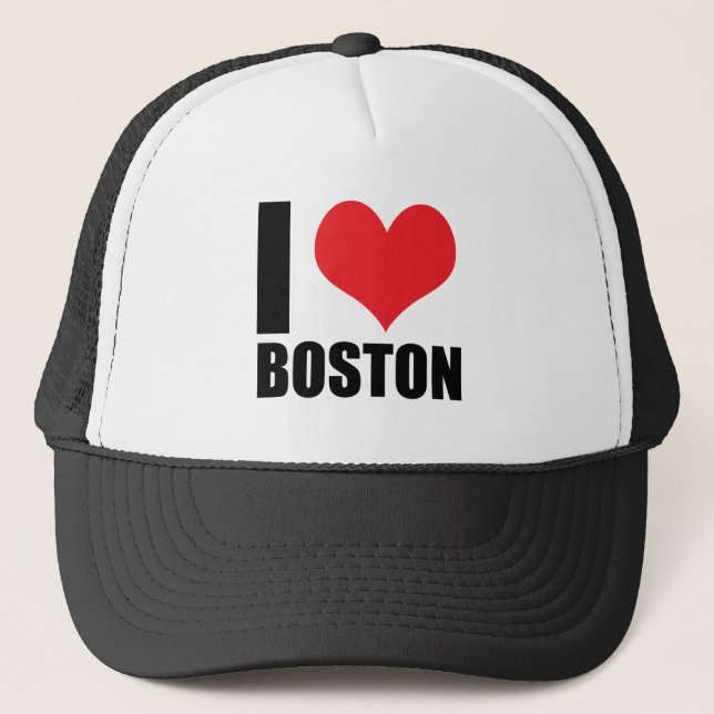 Casquette J'aime Boston (Devant)