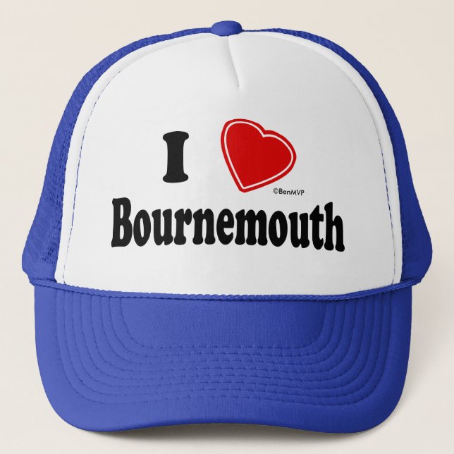 Casquette J'aime Bournemouth (Devant)