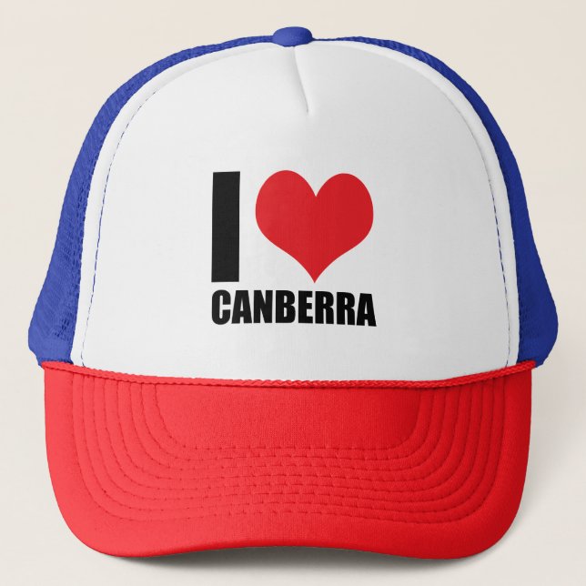 Casquette J'aime Canberra (Devant)