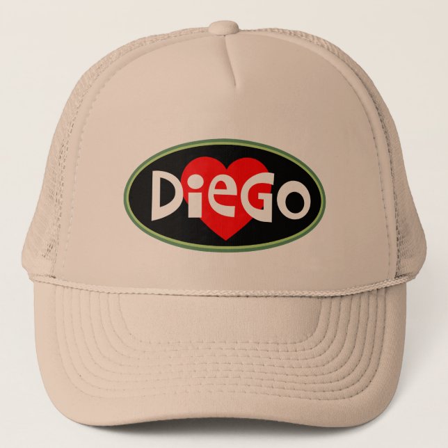 Casquette J'aime chapeau de camion DIEGO (Devant)