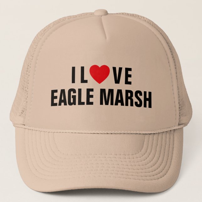 Casquette J'aime chapeau de camion Eagle Marsh™ (Devant)