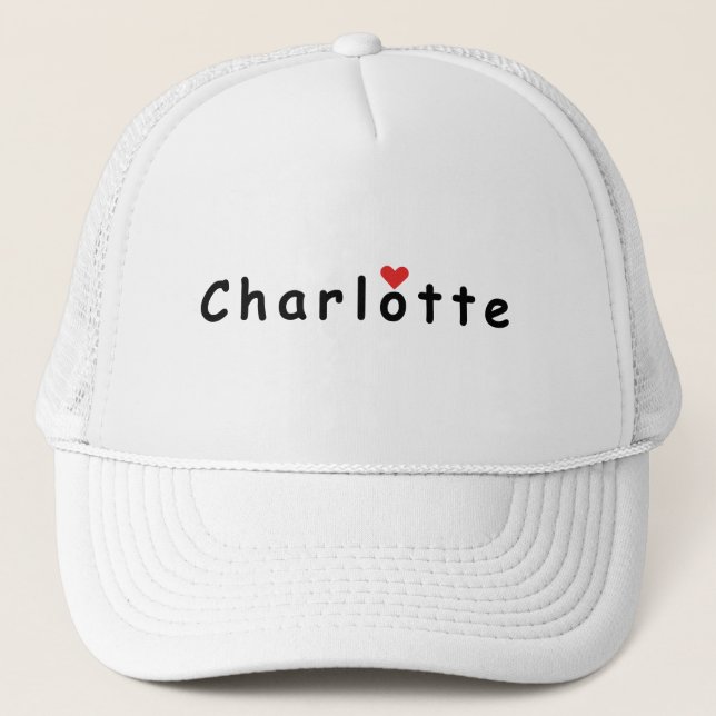 Casquette J'aime Charlotte (Devant)