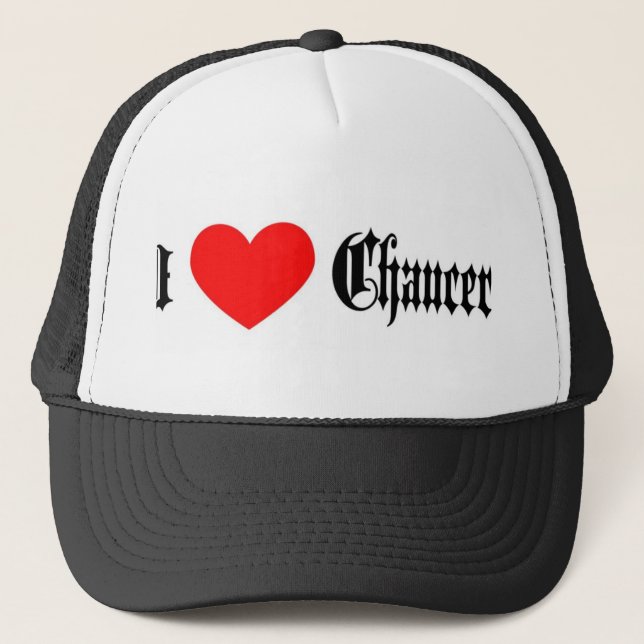 Casquette J'aime Chaucer (Devant)