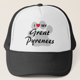 Casquette J'aime (coeur) mes Grands Pyrénées