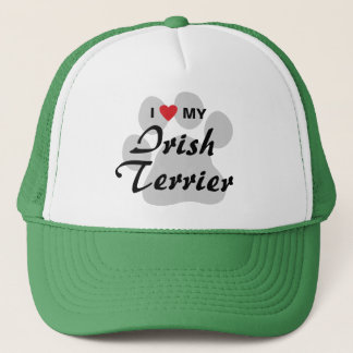 Casquette J'aime (coeur) mon Terrier irlandais