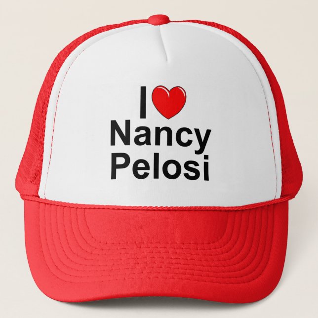 Casquette J'aime (coeur) Nancy Pelosi (Devant)