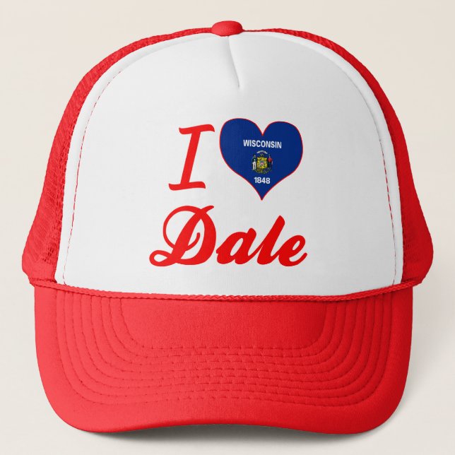 Casquette J'aime Dale, le Wisconsin (Devant)