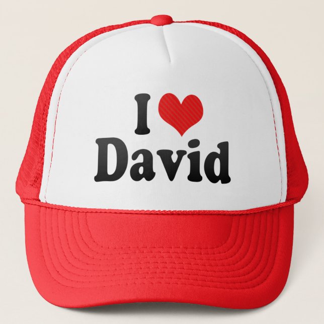 Casquette J'aime David (Devant)