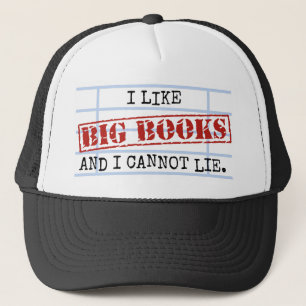 Casquette J'aime de grands livres et je ne peux pas me