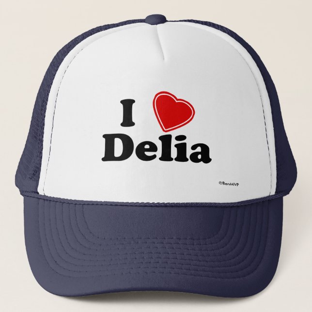 Casquette J'aime Delia (Devant)