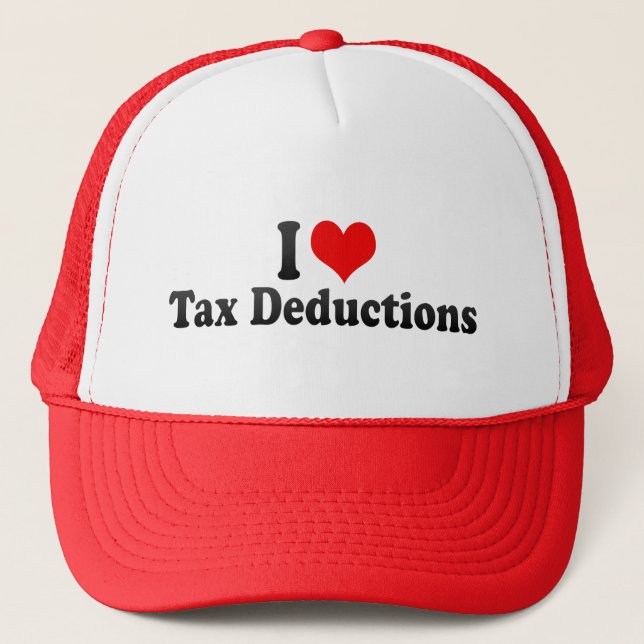 Casquette J'aime des abattements fiscaux (Devant)