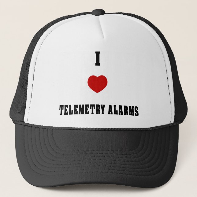 Casquette J'aime des alarmes de télémétrie (Devant)