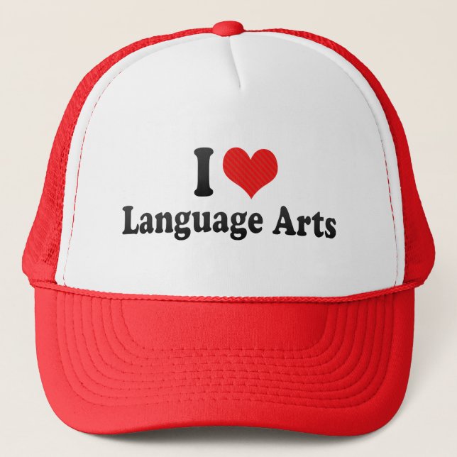 Casquette J'aime des arts de langue (Devant)