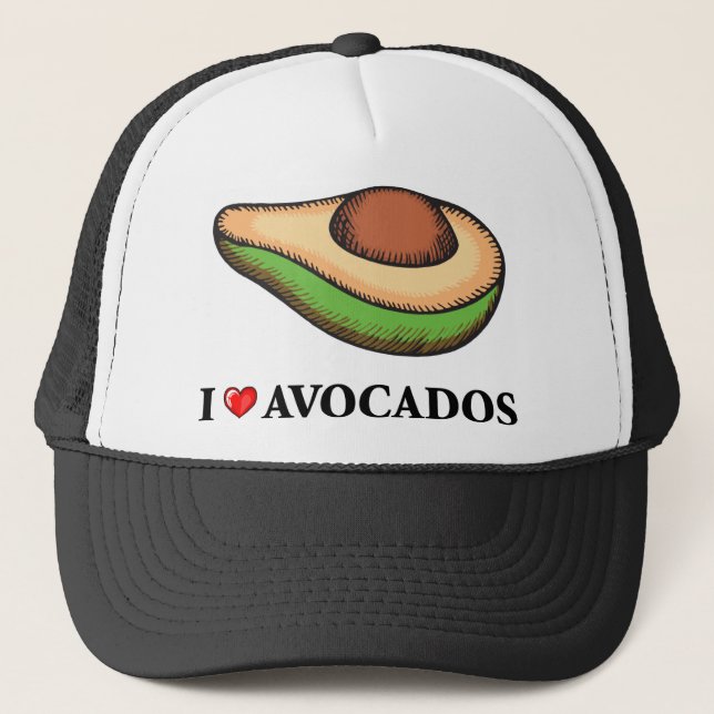 Casquette J'aime des avocats (Devant)