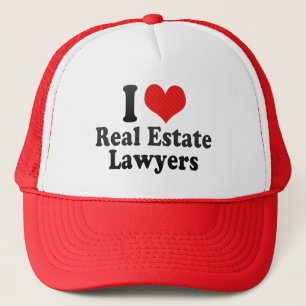 Casquette J'aime des avocats d'immobiliers
