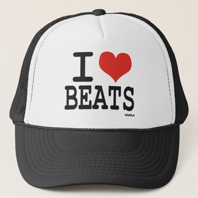 Casquette J'aime des battements (Devant)