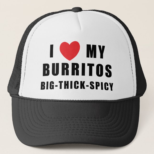 Casquette J'aime des Burritos (Devant)