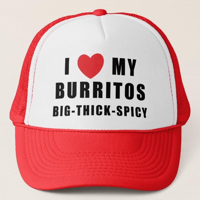 Casquette J'aime des Burritos (Devant)