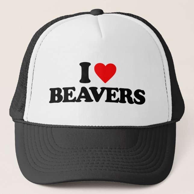 CASQUETTE J'AIME DES CASTORS (Devant)